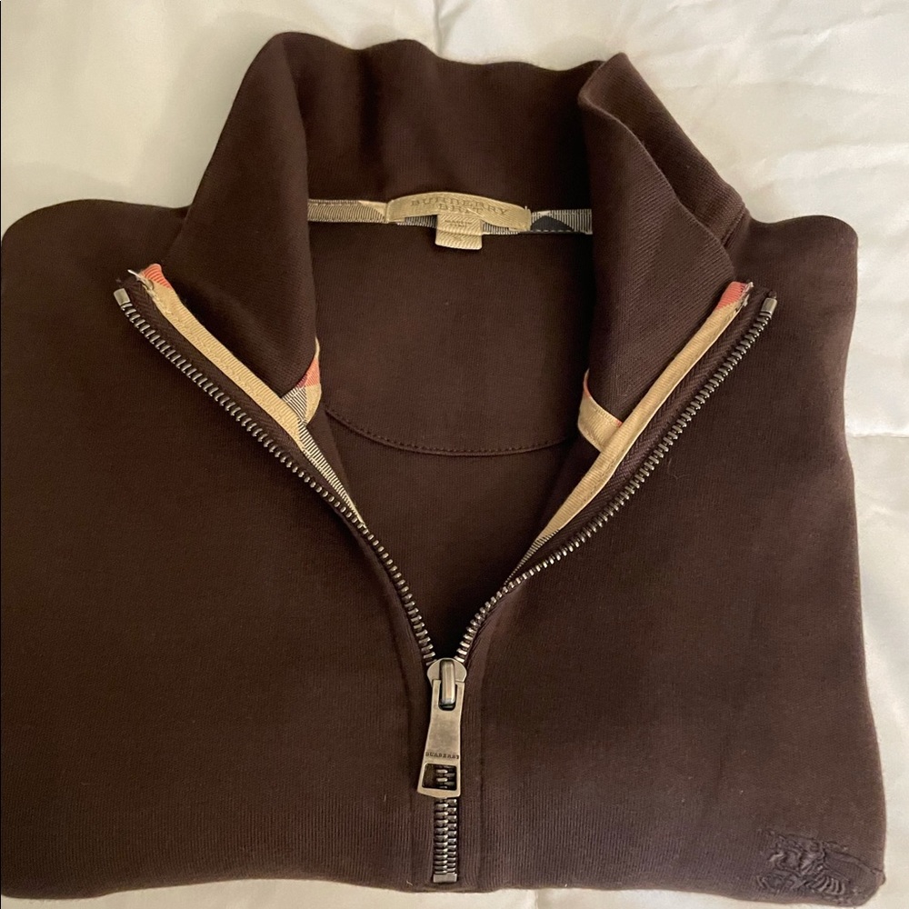 Men Brown Burberry pull over